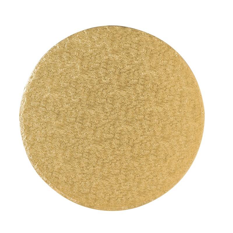 Podnos kruh, zlatý 25 cm, hrúbka 1,20 cm