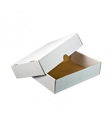 Zákusková krabica biela (polovičná kurencová) 45 cmx 30,5cm x 10,5cm - 10 ks