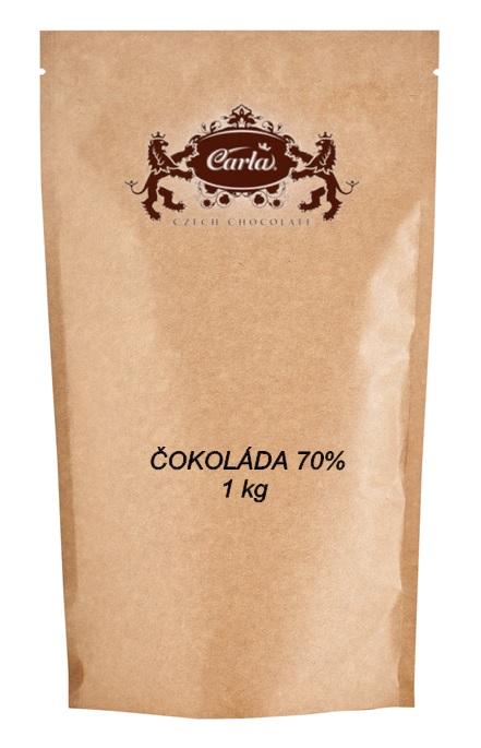 Čokoláda CARLA tmavá 70% - 1 kg