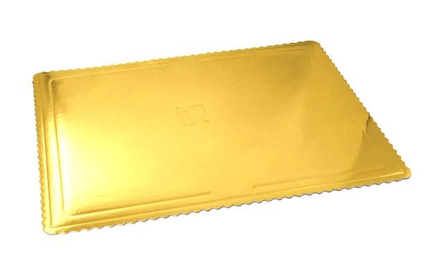 - Podnos vrstvený lepenkový, zlatý 30x40 cm -