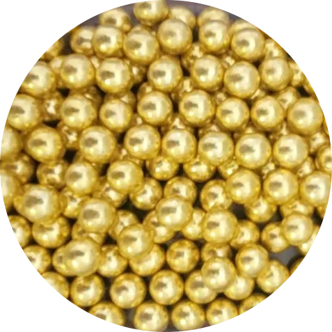 Perličky zlaté 6,5mm/50g