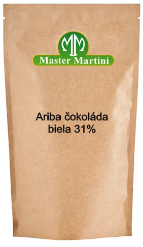 Čokoláda Ariba biela 31%  - 1 kg