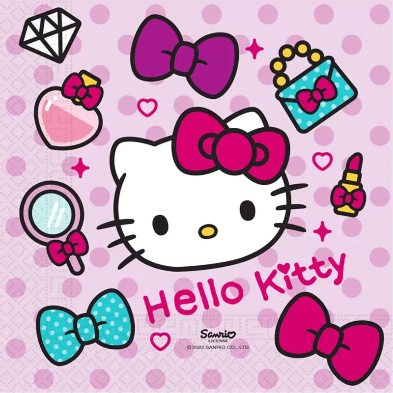 Servítky 33x33 cm (20ks) - Hello Kitty