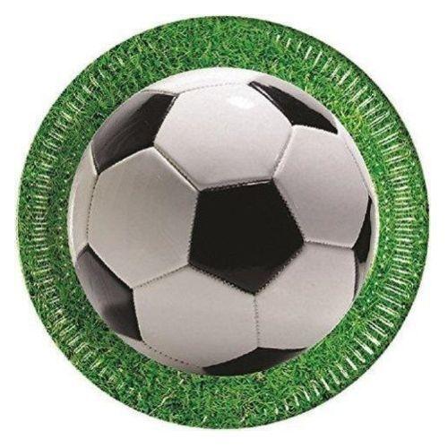 Papierové taniere 23 cm (8ks)- Futbal