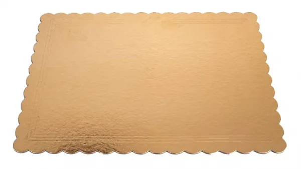 Tortový podnos zlatý G2400 - 36x46 cm