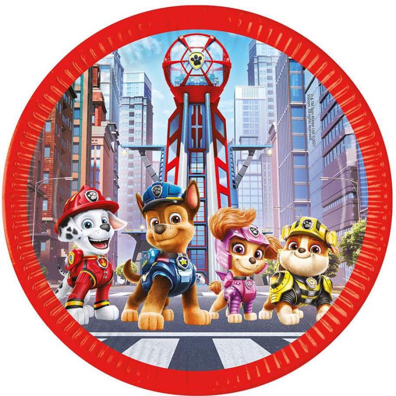 Papierové taniere 23 cm (8ks)- Paw Patrol