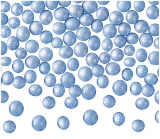 Perleťové perly modré 40g