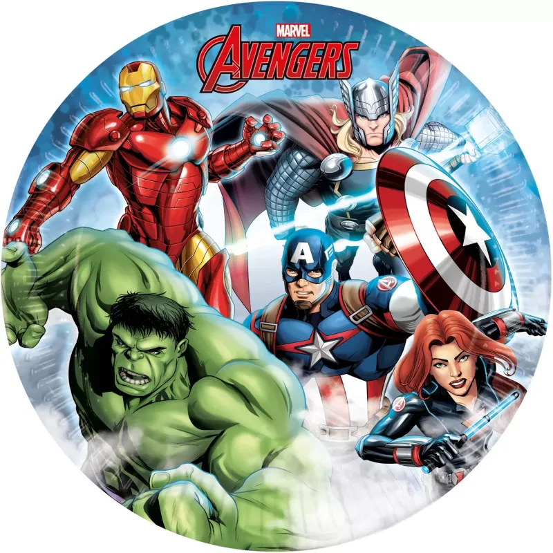 Papierové taniere 23 cm (8ks)- Avengers