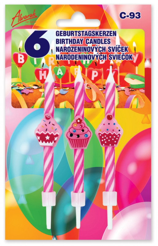 Sviečky Cupcakes 6ks