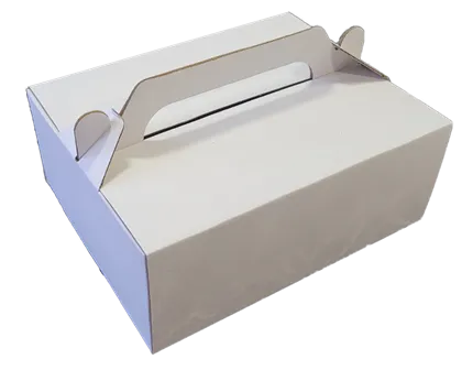 Zákusková krabica s uškom (bez potlače) 20x16x8 cm, 10 ks