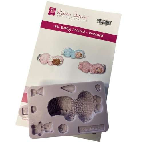 Silikónová forma-3D Baby Mould-Dressed