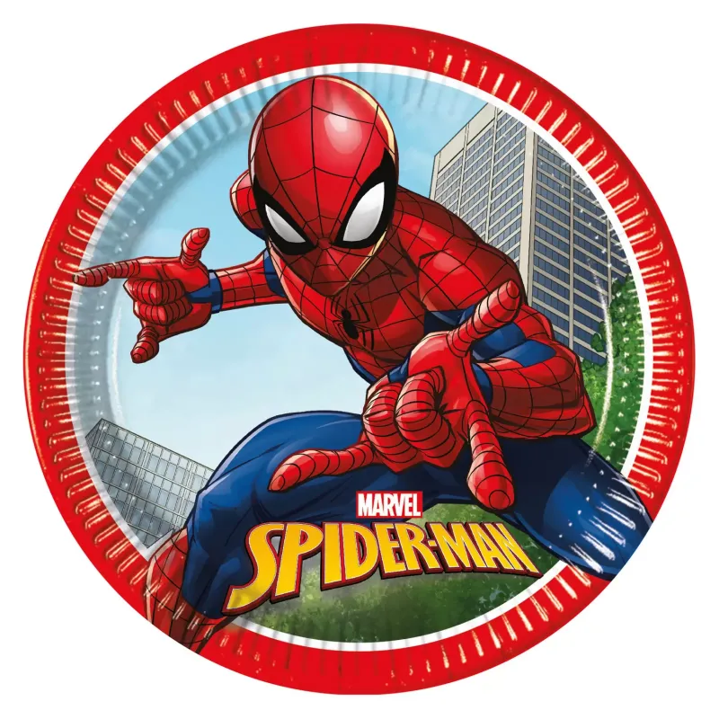 Papierové taniere 23 cm (8ks)- Spiderman