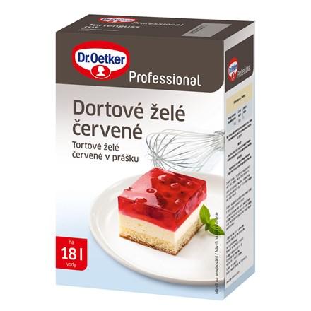 Tortové želé červené v prášku 1kg