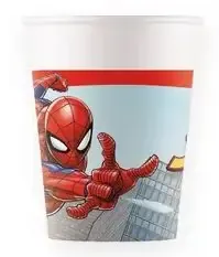 Pohár papierový 200 ml (8ks)-Spiderman